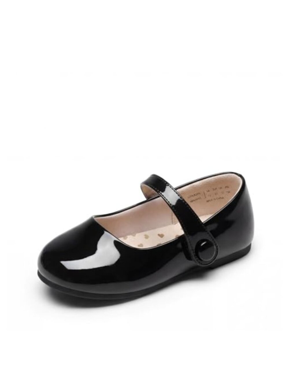 Girls Dress Shoes Faux Leather Mary Jane Flats Cushioned Arch Support